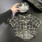 🧥🐾 Cappottino a Quadri in Cotone per Cani – Stile Classico e Caldo