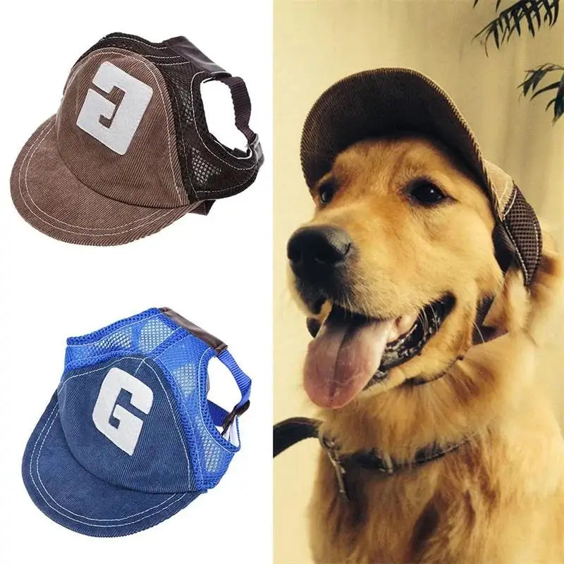 🐾 Cappellino da Sole in Velluto a Coste per Cani